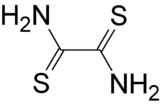 Structural formula of dithiooxamide