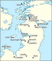 Map of northern Britain