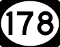 MS Highway 178 marker