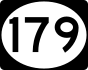 Route 179 marker