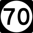 Route 70 marker