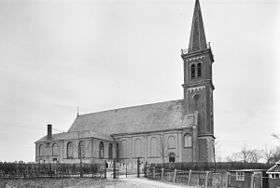 Photograph of the church in Menaldum