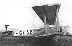 Photograph of a Farman Goliath.