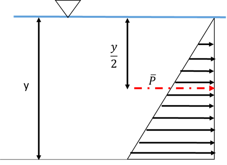 Figure 1: hydrostatic pressure distribution