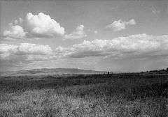 Marker at first Fort Hall site, 1958