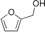 Structural formula of furfuryl alcohol