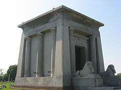 Harper Mausoleum and George W. Harper Memorial Entrance