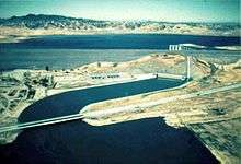 Aerial photograph of the Gianelli Power plant.