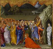 Raising of Lazarusby Giovanni di Paolo