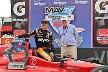 Graham Rahal and Stuart Rowlands