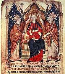 Manuscript picture of Henry III's coronation