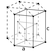 Hexagonal close packed crystal structure for rhenium