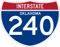 Interstate 240 marker