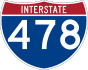 Interstate 478 marker