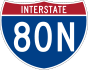 Interstate 80N marker