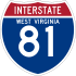 Interstate 81 marker