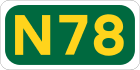 N78 road shield}}