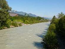 The Ill near Feldkirch-Gisingen.