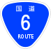 National Route 6 shield