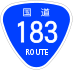 National Route 183 shield