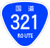 National Route 321 shield