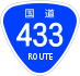 National Route 433 shield