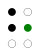 ⠓ (braille pattern dots-125)