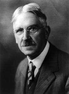 Bust portrait of John Dewey, facing slightly left