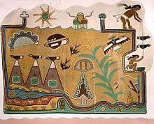 Fred Kabotie mural at Painted Desert Inn, c. 1947