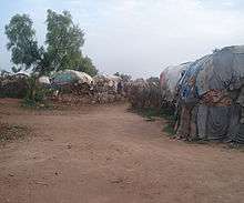 Kebribeyah refugee camp has existed for nineteen years. Each family lives in these small houses, called turkuls, covered with cloth