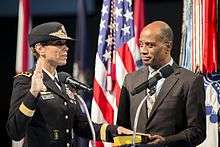 Lt. Gen. West swears in.