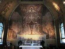 Murals by Ozias Leduc in the interior of the Church of Notre-Dame-de-la-Présentation