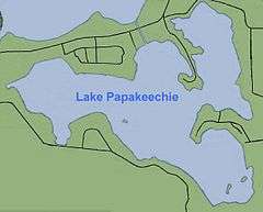 Diagram of Lake Papakeechie