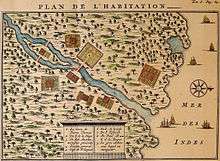 Map of human settlement on Rodrigues