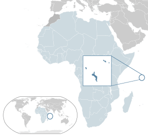 Location of  Seychelles  (dark blue)– in Africa  (light blue & dark grey)– in the African Union  (light blue)