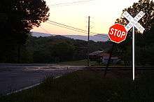 Lookout Mountain as seen from Straight Gut and Old Lafayette Road in Rock Spring