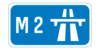 M2 motorway shield}}