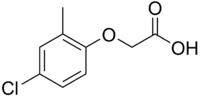 Structural formula of MCPA