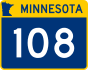 Trunk Highway 108 marker