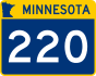 Trunk Highway 220 marker