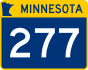 Trunk Highway 277 marker