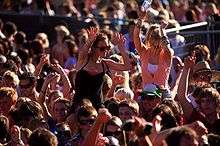 The crowd at the 2010 MSFest music festival.