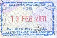 Entry stamp