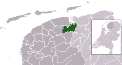 Location of Kollumerland en Nieuwkruisland