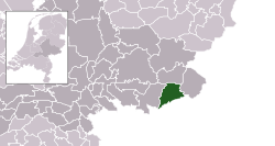 Highlighted position of Aalten in a municipal map of Gelderland