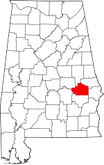 State map highlighting Macon County