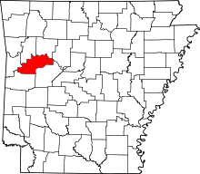 State map highlighting Logan County