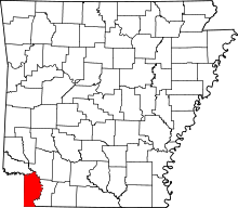 State map highlighting Miller County