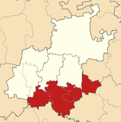 Location in Gauteng