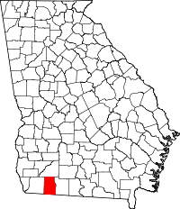 State map highlighting Grady County